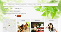 Desktop Screenshot of coppercroftapts.com