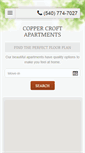 Mobile Screenshot of coppercroftapts.com